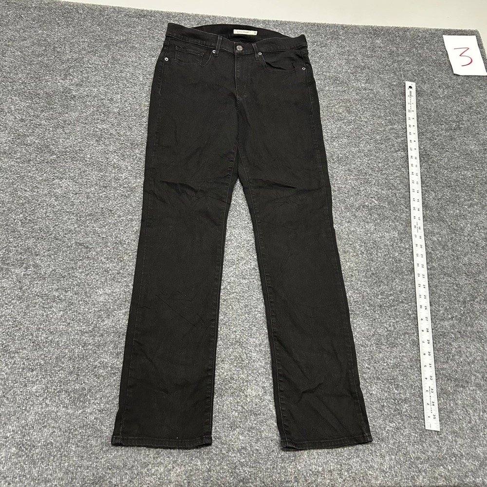 Levi's Jeans Womens Size 10 Black Classic Straight Leg Stretch Denim Casual